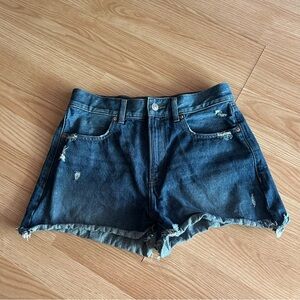 Express Denim Super High Rise Mom Short Size 6